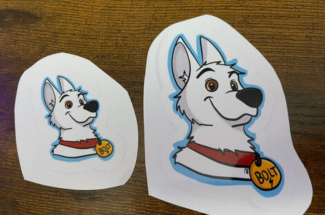 Bolt stickers