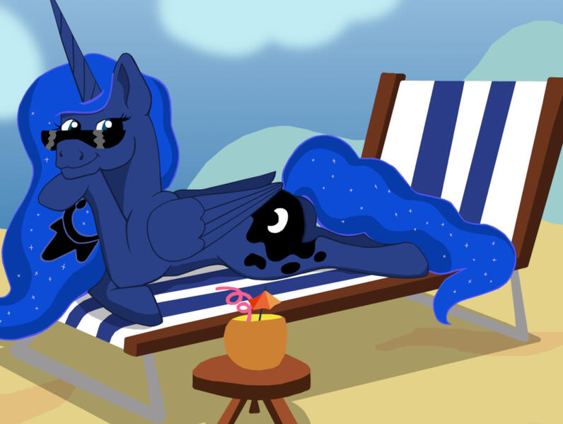 Luna on the Beach